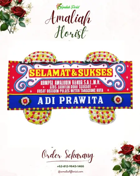 Papan Bunga Ucapan Selamat Brojol